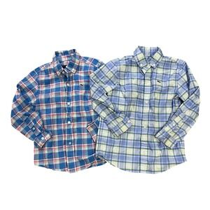 Vineyard Vines Kids Boys Plaid Button Down Shirt Bundle Long Sleeve Size 4T